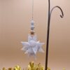 Etoile blanche suspension noël