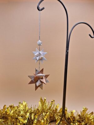 étoile cuivrée suspension noël