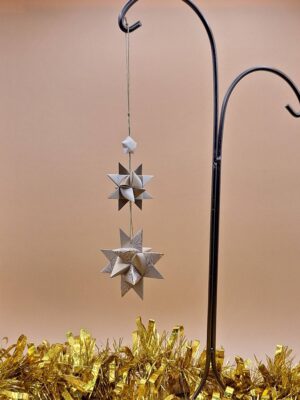 étoile dorée suspension noël