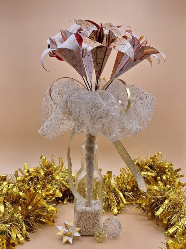 bouquet étoile flamboyante rouge noël